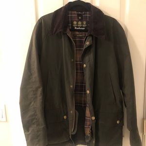 Barbour Ashby Wax Jacket Olive Green Men’s Medium